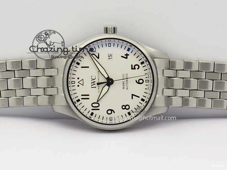 MIROTIME 0805 Mark XVIII IW327002 SS Mk Maker Best Edition White Dial On SS Bracelet A Premium 7300